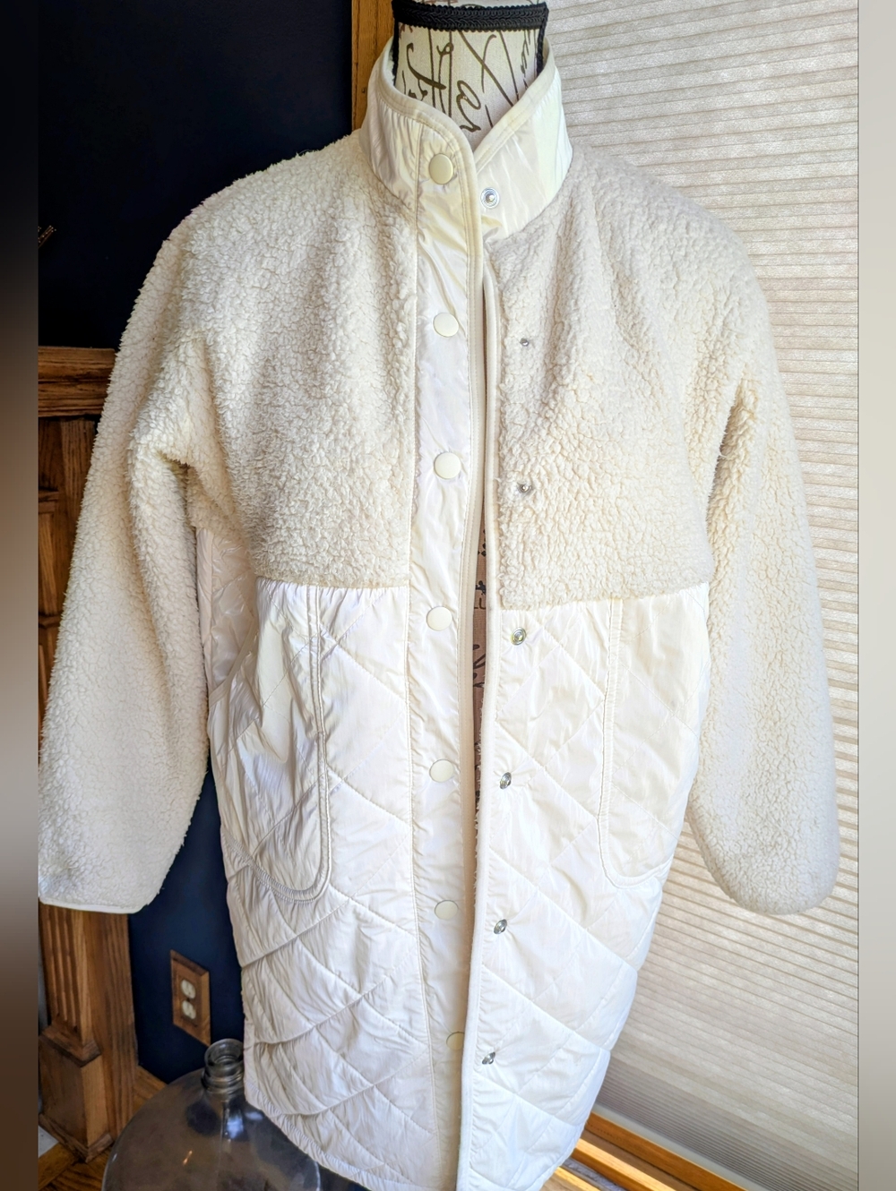 Athleta Girl So Toasty Tugga Sherpa Coat Girls Medium 8-10